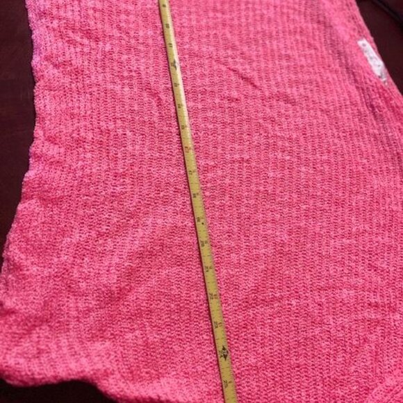 Surely Mine Pink Womens off shoulder crochet long sleeves Sweater M/L - Picture 5 of 5